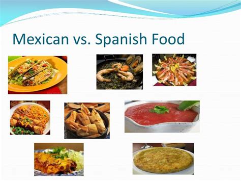 mexican vs spanish food